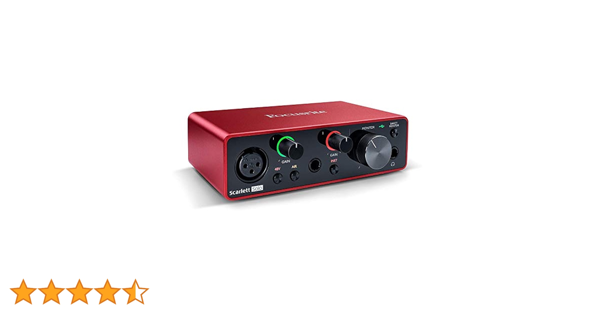 FOCUSRITE Scarlett 2i4 G2 オーディオインターフェース Focusrite Scarlett 2i2 (4th Gen) 2in 2out オーディオ